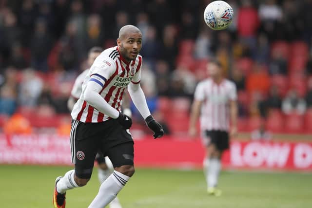 Leon Clarke in action for Sheffield United