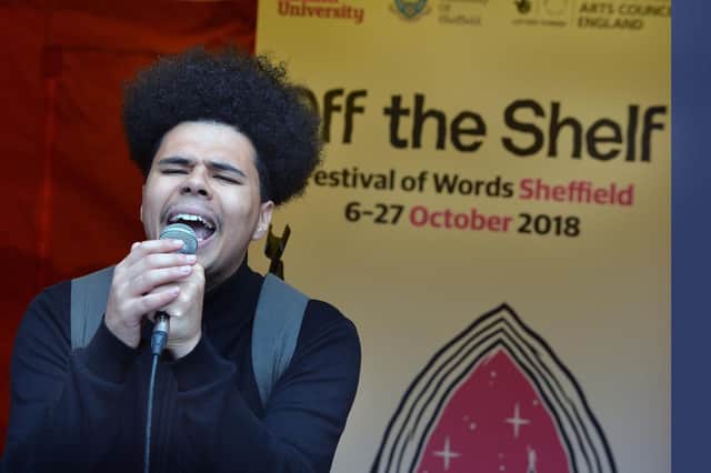 Otis Mensah performing at Off the Shelf festival