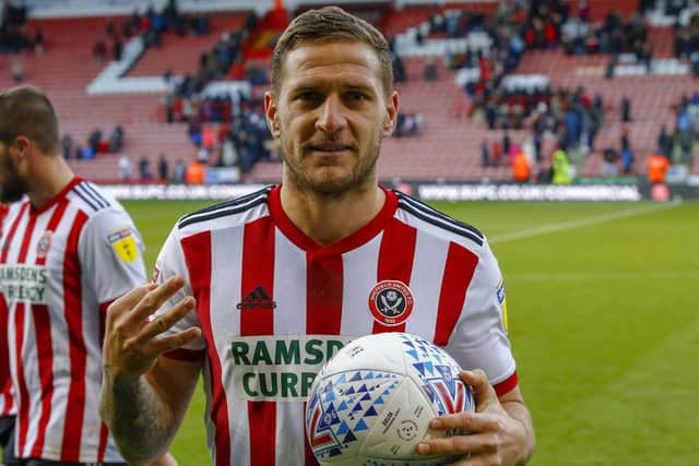 Billy Sharp scored a hat-trick against Wigan