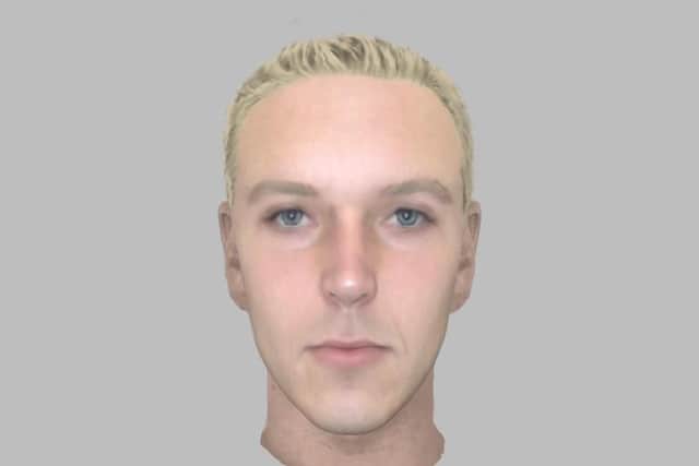 Police have appealed for help to identify the man in this e-fit