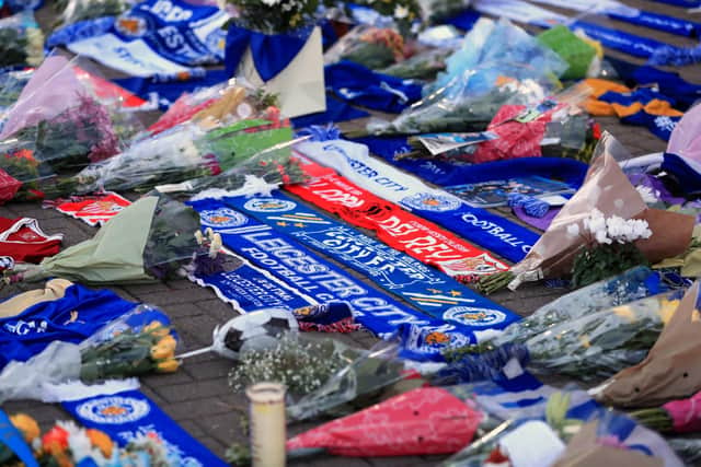 Supporters pay tribute at Leicester City Football Club - Mike Egerton/PA Wire