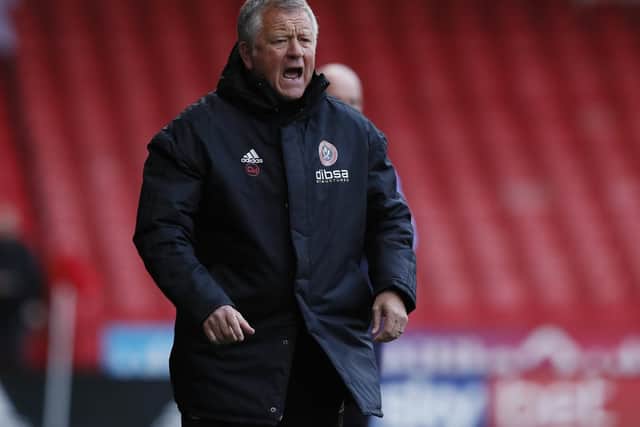 Chris Wilder, manager of Sheffield United: Simon Bellis/Sportimage