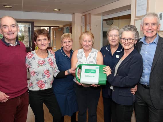 Broomgrove Nursing Home is presented with a bladder scanner by the family of one of their residents, United Kingdom on 26 October 2018