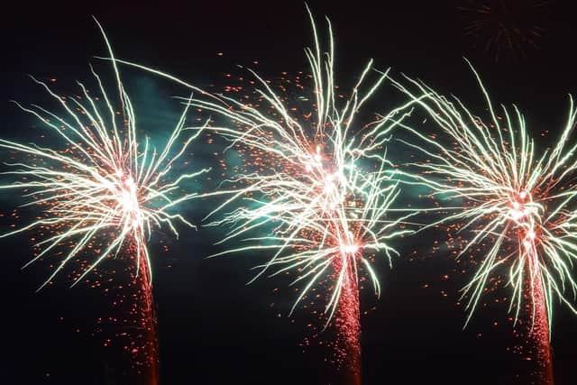 The fireworks display gets underway at the Doncaster Racecourse. Picture: Marie Caley