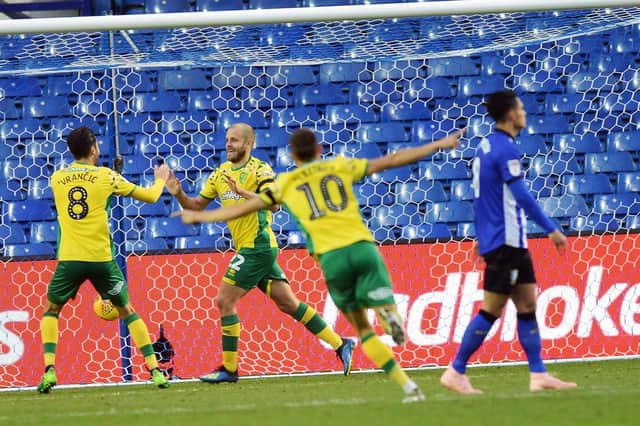 Norwich City celebrate scoring another goal
