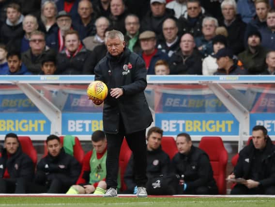Chris Wilder wants Sheffield United's players to prove a point: Simon Bellis/Sportimage