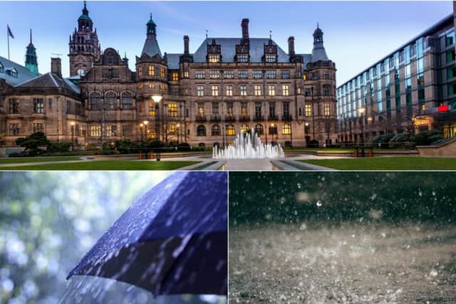 The weather in Sheffield is set to be wet and windy today as forecasters predict rain throughout most of the day