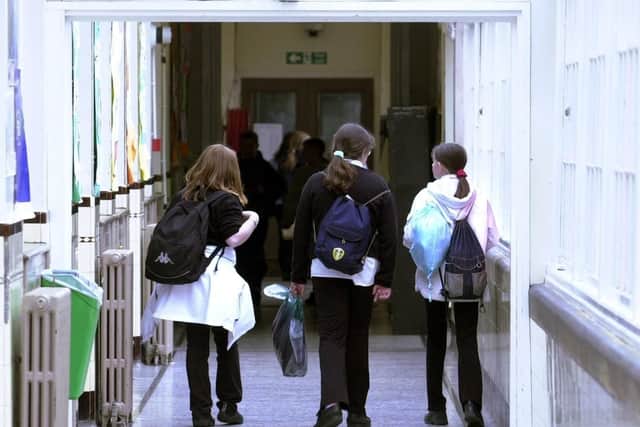 Children enjoy silence in the corridors
