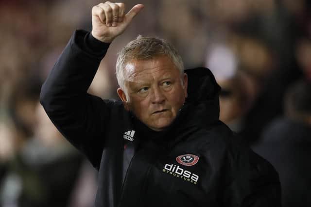 Chris Wilder is delighted by Chris Basham's decision: Simon Bellis/Sportimage