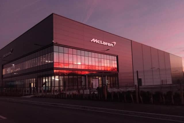 The McLaren factory on the Advanced Manufacturing Park in Rotherham.