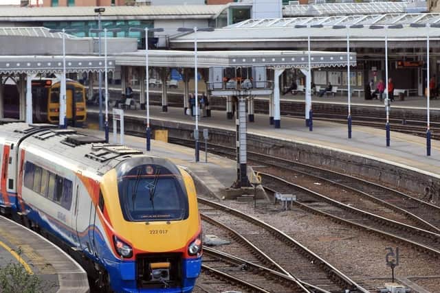 Sheffield railway station.
