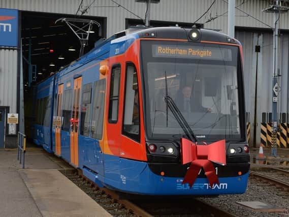 One of South Yorkshire's new tram trains.