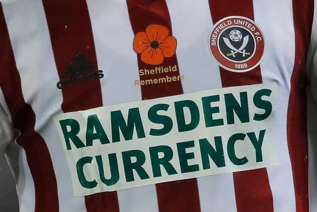 Shirt detail during the Sky Bet Championship match at Bramall Lane Stadium, Sheffield. Picture date 09th November 2018. Picture credit should read: Simon Bellis/Sportimage
