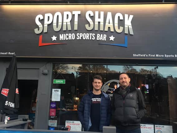 New Sport Shack bar in Hillsborough - owners Danny Grayson andJames Dobson