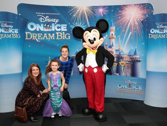 Disney on Ice - Nik Farah with four-year-old Imogen