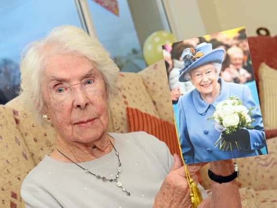Dot Reardon, celebrates her 105th birthday at the Cairn Residential Care Home.