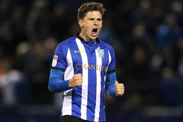 Sheffield Wednesday's Adam Reach celebrates one of his many goals.