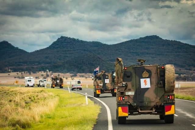 The convoy travelled over 4,500km across Australia, visiting 20 cities and towns in three weeks, and reaching over one million people