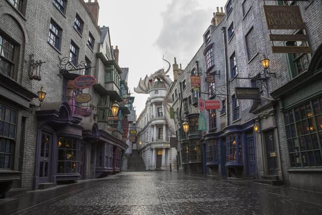 Diagon Alley at The Wizarding World of Harry Potter at Universal Orlando Resort - Picture Jonathan Gawthorpe