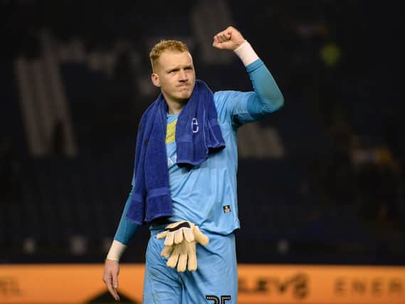 Cameron Dawson celebrates Sheffield Wednesday's win over Bolton Wanderers