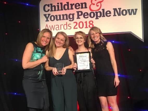 Sheffields Children in Care Council wins a national award at the Children and Young People Now Awards ceremony, The Hurlingham Club, London