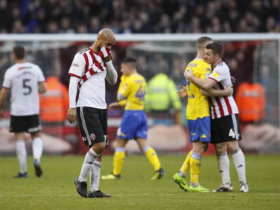 David McGoldrick shows his disappointment at the end of the game: Simon Bellis/Sportimage