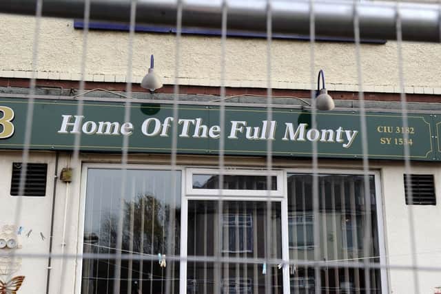 The building's fascia still proudly declares it to be the 'Home of The Full Monty'