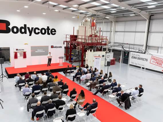 Launch of the new Bodycote factory in Rotherham.