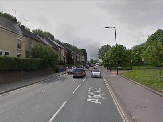 Two knives were seized and a man was arrested after a street fight in Sheffield