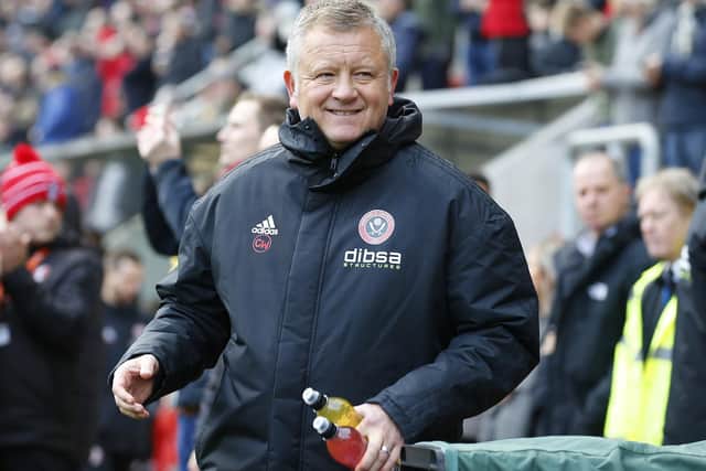 Chris Wilder was delighted with the strength of character his team displayed: Simon Bellis/Sportimage