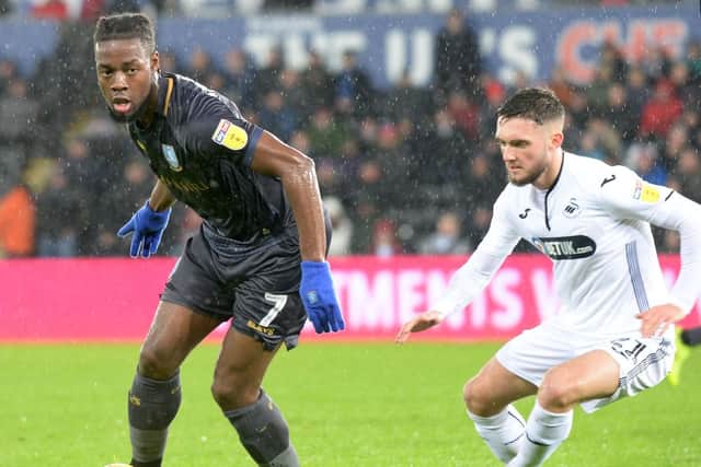 Sheffield Wednesday loanee Josh Onomah was taken off at half-time against Swansea City