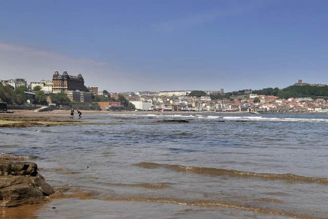 South Bay looking onto The Grand Hotel and the castle. pic Richard Ponter 182015