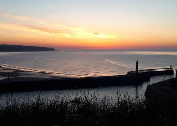 Whitby sunset in June, by Duncan Atkins.