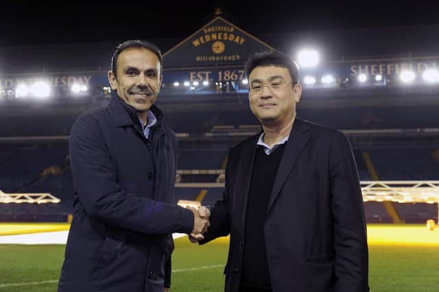 Sheffield Wednesday manager Jos Luhukay (left) with Owls Chairman/Owner Dejphon Chansiri....Pic Steve Ellis