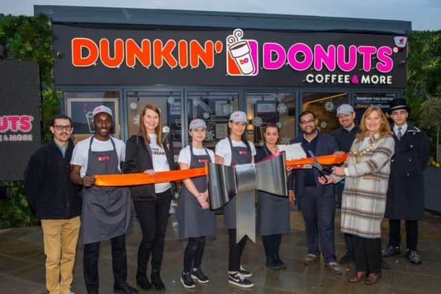 The new Dunkin' Donuts store