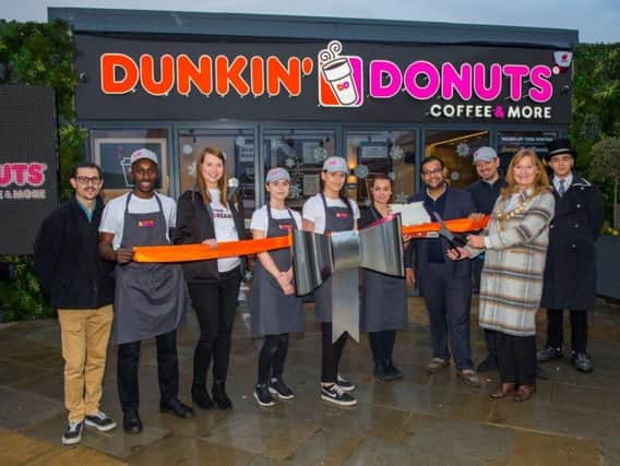 The new Dunkin' Donuts store
