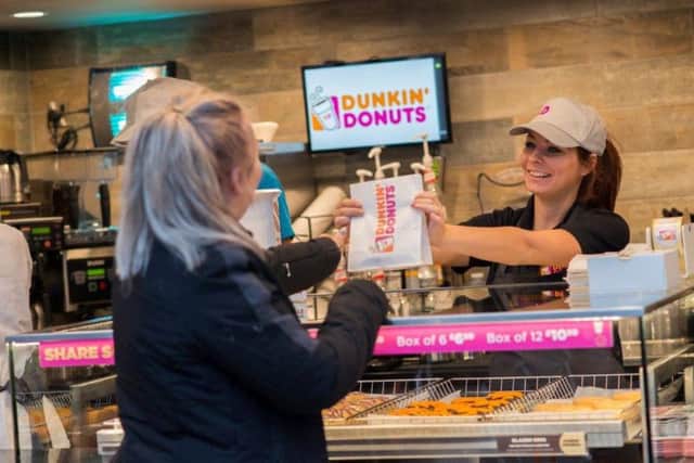 Inside the new Dunkin' Donuts store