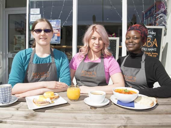 Bessie's Cafe at Millhouses
Laura Welch - Chef, Bessie Antcliffe - Owner, Patricia Bugembe - Front of House/Resident Artist