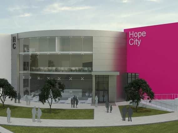 Concept design of new Hope City Church building,