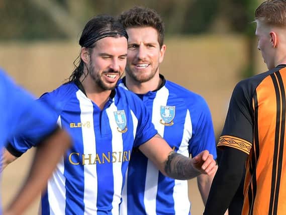 Happy to be playing in the U23's again Owls pair back in action George Boyd and Sam Hutchinson......Pic Steve Ellis