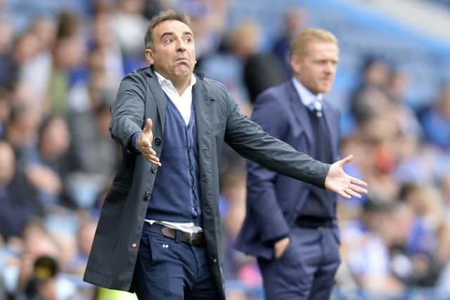 Carlos Carvalhal on the sidelines as Sheffield Wednesday head coach