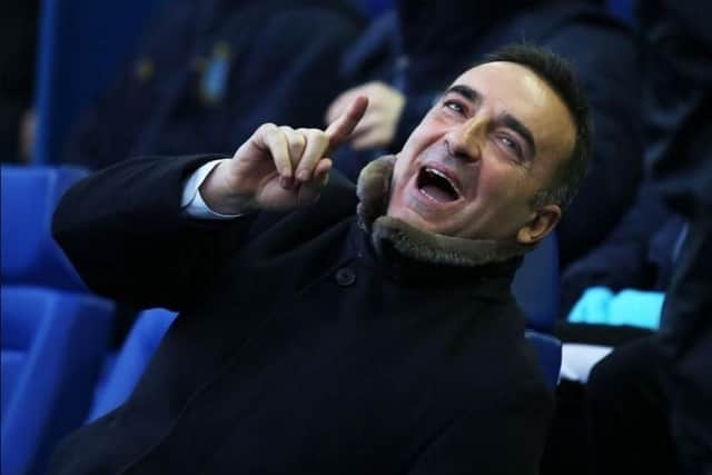 An animated former Sheffield Wednesday head coach Carlos Carvalhal