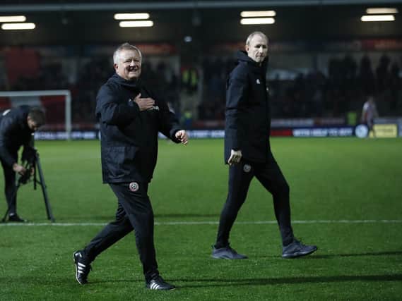 Chris Wilder has told his squad they are training on Christmas Day: David Klein/Sportimage