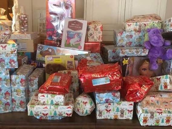 Hundreds of presents were donated to Rehouse to Rehome