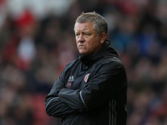 Chris Wilder manager of Sheffield Utd during the English League One match at Bramall Lane Stadium, Sheffield. Picture date: December 31st, 2016. Pic Simon Bellis/Sportimage