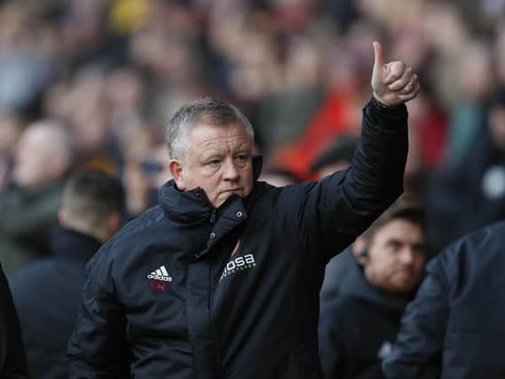 Chris Wilder hailed his players' performance against Derby County: Simon Bellis/Sportimage