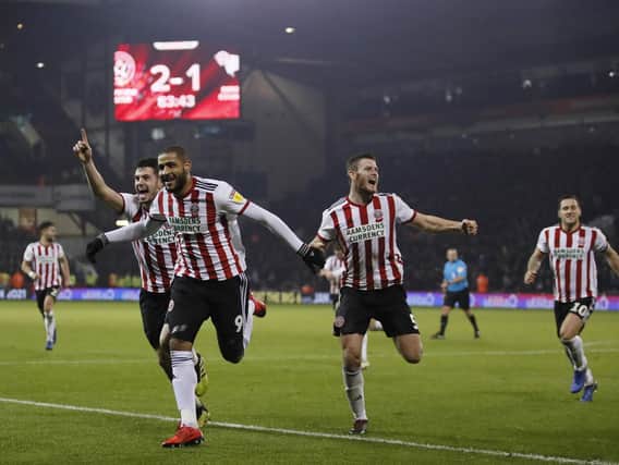 All of Sheffield United's strikers, including Leon Clarke, were on target against Derby County: Simon Bellis/Sportimage
