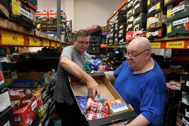 Image Licensed to i-Images Picture Agency. 16/08/2018. London, United Kingdom. Tesco foodbank Slough. Tesco Foodbank Centre at Slough. Picture by Andrew Parsons / i-Images
