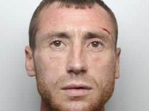 Jailed for 10 years for wounding with intent and possession of a bladed weapon following a stabbing at Morrisons petrol station at Parkgate, Rotherham, in June.