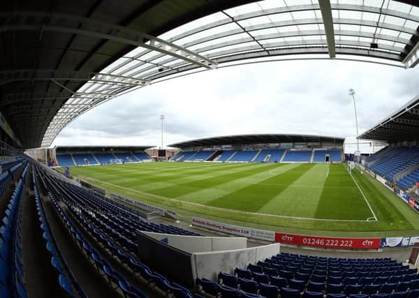 CHESTERFIELD, ENGLAND - APRIL 29:  General stadium view during the FA Women's Premier League Cup Final between Blackburn Rovers Ladies and Leicester City at Proact Stadium on April 29, 2018 in Chesterfield, England.  (Photo by Jan Kruger/Getty Images for FA Women's Premier League)